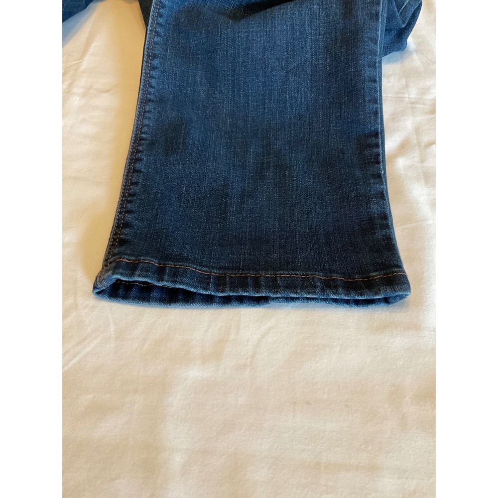 Lee Easy Fit Women Dark Wash Capri Denim Jeans Blue - Picture 8 of 10